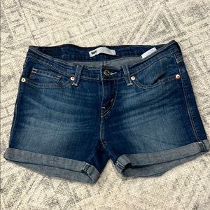 Levi's Dark Blue Jean Shorts